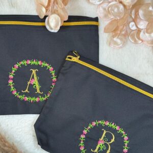 Blooming Monogram Zip